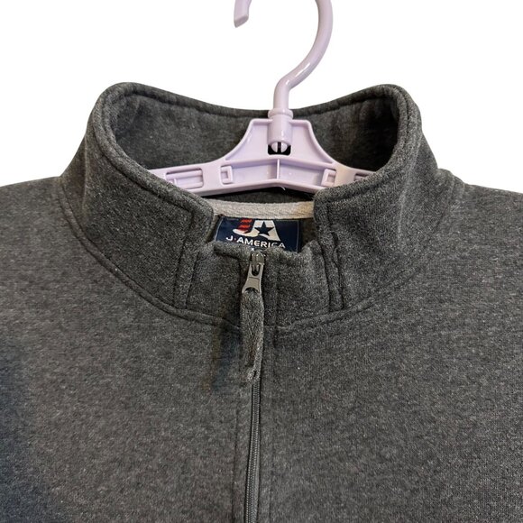 Penn State University PSU Nittany Lions Adult Large Gray 1/4 Zip Fleece Pullover - Picture 3 of 10